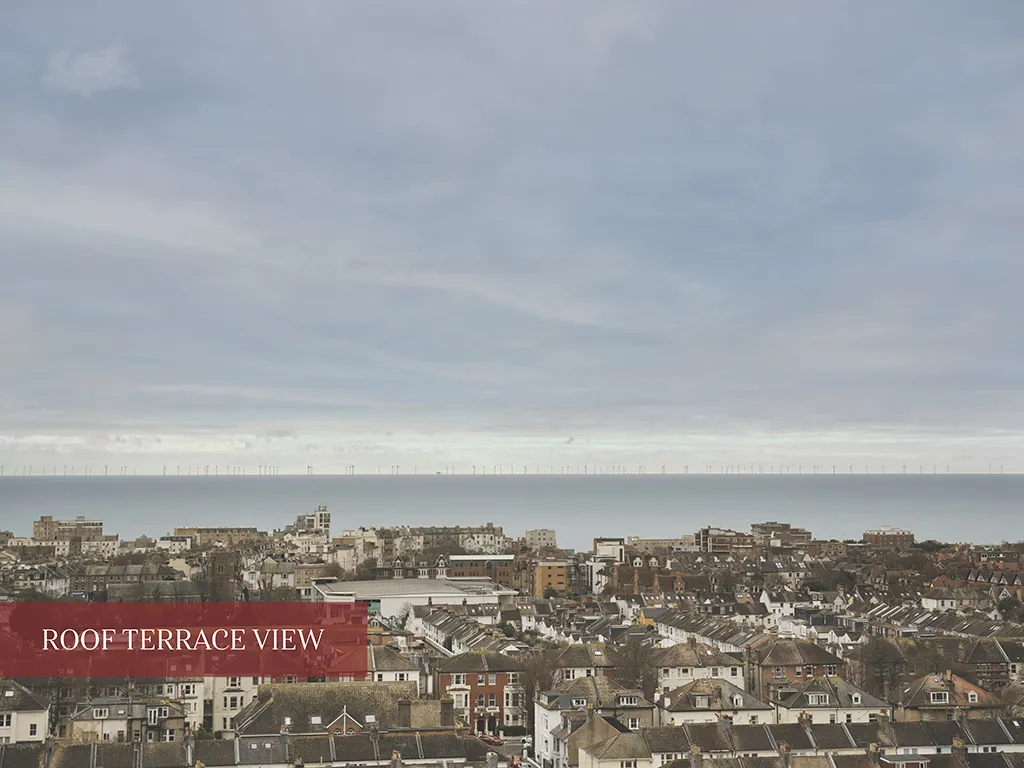 Roof terrace view